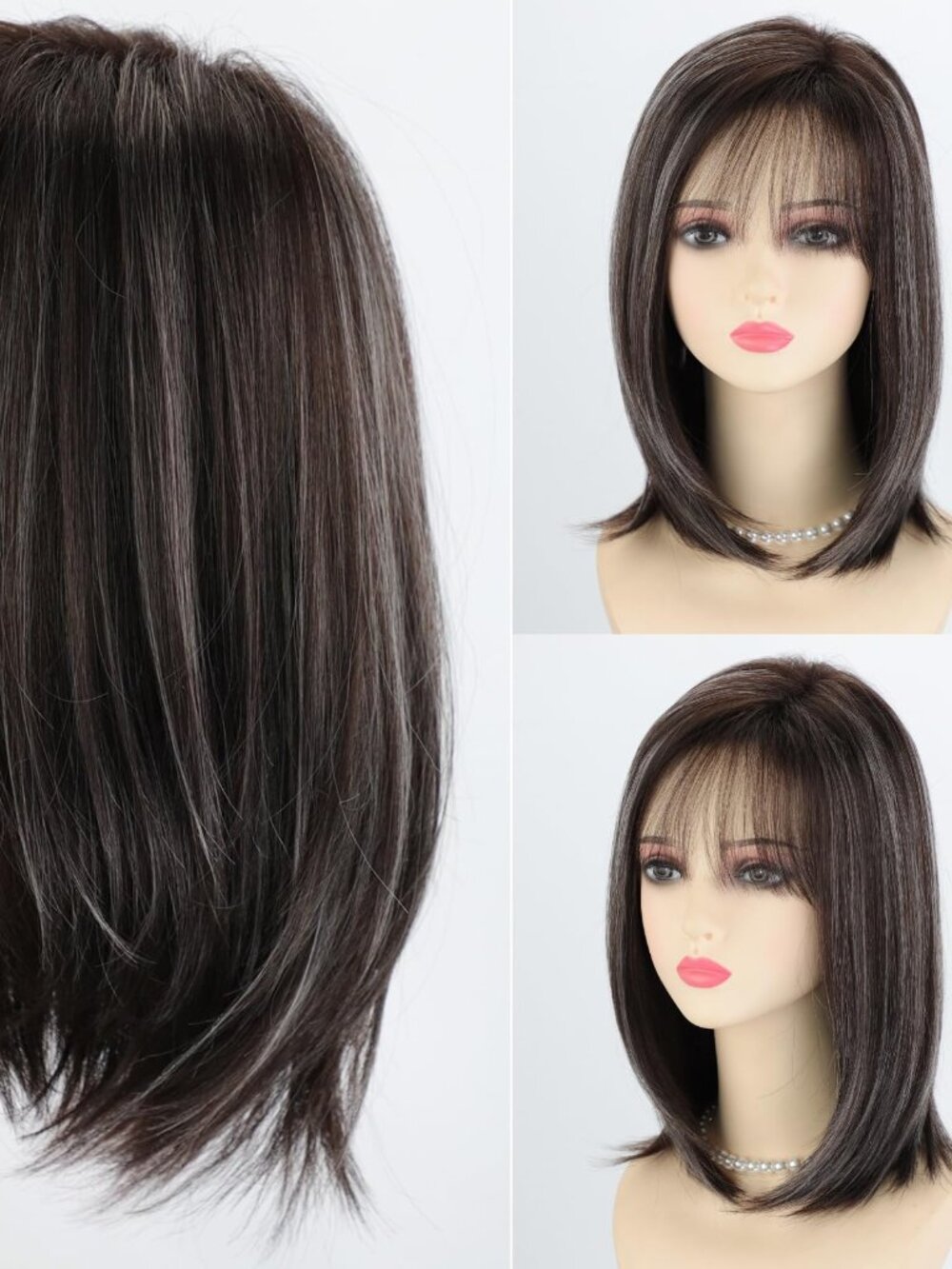 New RENERSHOW Bob Wig with Silver Highlight